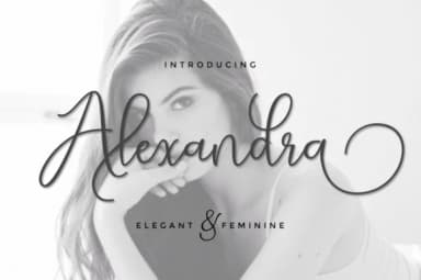 Alexandra Script Font by Cooldesignlab — Script Handwritten Font — thumbnail 1