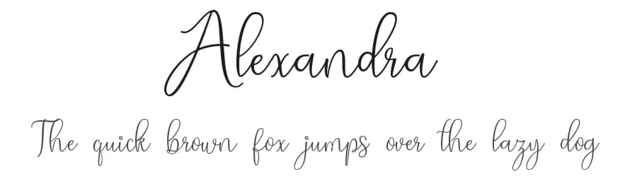 Alexandra by Cooldesignlab — Script Handwritten Font