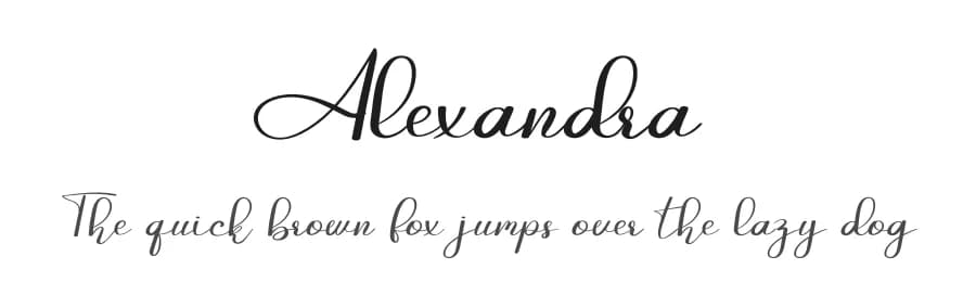 Alexandra by Luluk Surotul — Script Handwritten Font