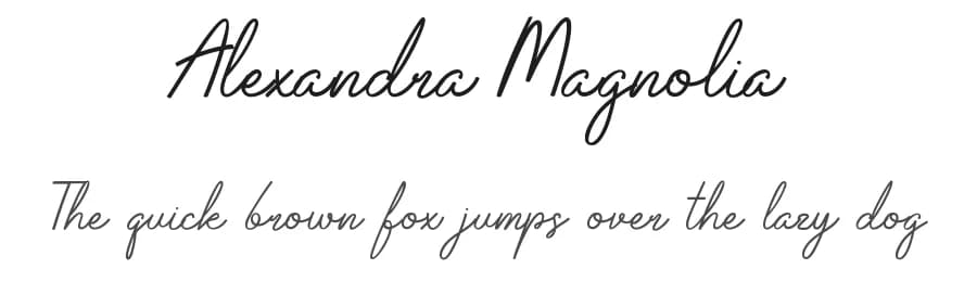 Alexandra Magnolia by UI Creative — Script Handwritten Font