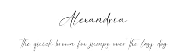 Alexandria by Kong Font — Script Handwritten Font — thumbnail 1