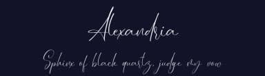 Alexandria by Juliette — Script Handwritten Font — thumbnail 2