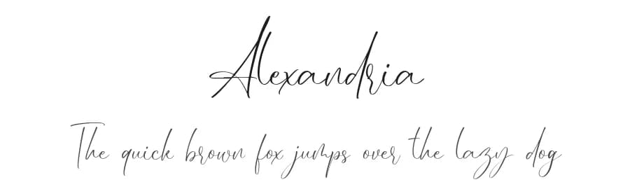 Alexandria by Juliette — Script Handwritten Font