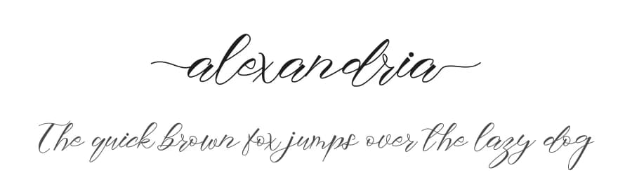 Alexandria by infontree store — Script Handwritten Font