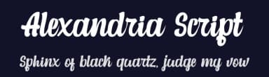Alexandria Script by Debut Studio — Script Handwritten Font — thumbnail 2