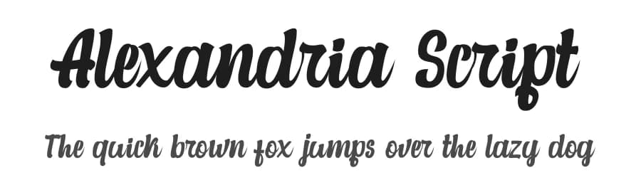 Alexandria Script by Debut Studio — Script Handwritten Font