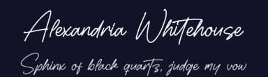 Alexandria Whitehouse by Letterena Studios — Script Handwritten Font — thumbnail 2