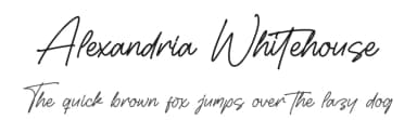 Alexandria Whitehouse by Letterena Studios — Script Handwritten Font — thumbnail 1