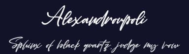 Alexandroupoli by Letterara — Script Handwritten Font — thumbnail 2