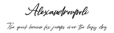 Alexandroupoli by Letterara — Script Handwritten Font — thumbnail 1