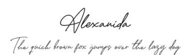 Alexanida by Kong Font — Script Handwritten Font — thumbnail 1