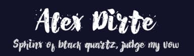Alex Dirte by Debut Studio — Script Handwritten Font — thumbnail 2