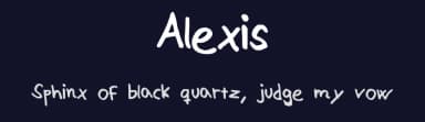 Alexis by Alexander Rossebø — Script Handwritten Font — thumbnail 2