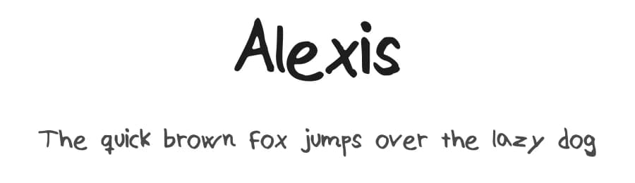 Alexis by Alexander Rossebø — Script Handwritten Font