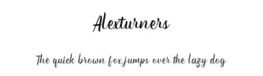 Alexturners by Maulana Creative — Script Handwritten Font — thumbnail 1