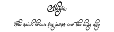 Aleyia by Riki — Script Handwritten Font — thumbnail 1