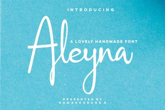 Aleyna Font by Damarletter — Script Handwritten Font