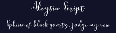 Aleysia Script by Bandit handmade — Script Handwritten Font — thumbnail 2