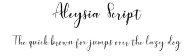 Aleysia Script by Bandit handmade — Script Handwritten Font — thumbnail 1