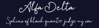 Alfa Delta by Sigit Nur Wicaksono — Script Handwritten Font — thumbnail 2