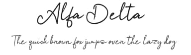 Alfa Delta by Sigit Nur Wicaksono — Script Handwritten Font — thumbnail 1