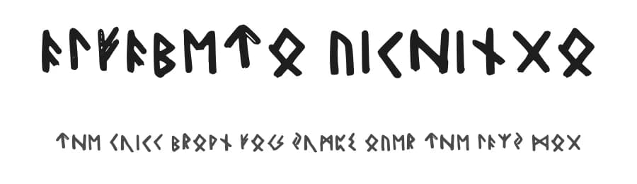 Alfabeto Vichingo by Zoe Zac — Dingbats Font