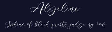 Algeline by Blankids — Script Handwritten Font — thumbnail 2