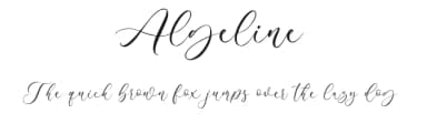 Algeline by Blankids — Script Handwritten Font — thumbnail 1