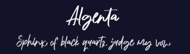Algenta by Etigletters — Script Handwritten Font — thumbnail 2