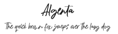 Algenta by Etigletters — Script Handwritten Font — thumbnail 1