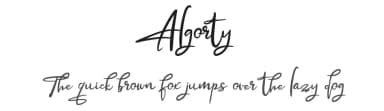 Algorty by Vunira Design — Script Handwritten Font — thumbnail 1