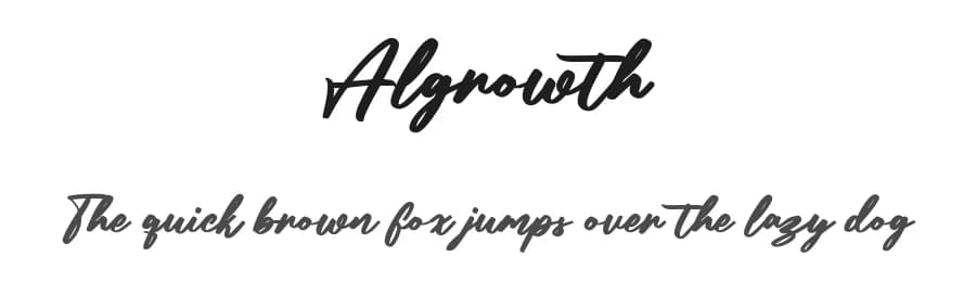 Algrowth by Maulana Creative — Script Handwritten Font