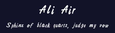 Ali Air by Imran Nasution — Script Handwritten Font — thumbnail 2