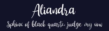 Aliandra by lyanatha — Script Handwritten Font — thumbnail 2