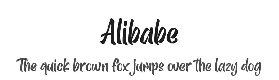 Alibabe by Almarkhatype — Script Handwritten Font