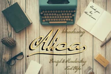 Alica Font by F2 Gallery — Script Handwritten Font — thumbnail 1