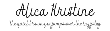 Alica Kristine by bringtypestudio.co — Script Handwritten Font — thumbnail 1