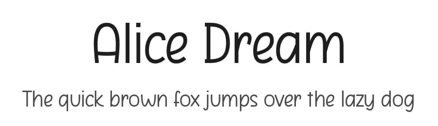 Alice Dream by 7NTypes — Script Handwritten Font