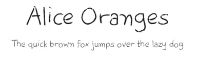 Alice Oranges by FontPanda — Script Handwritten Font — thumbnail 1