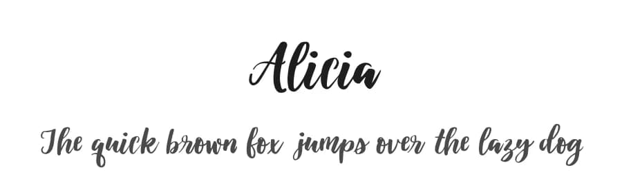 Alicia by Goodrichees — Script Handwritten Font