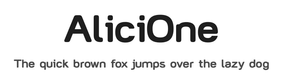 AliciOne by André Harabara — Sans Serif Font — preview 1