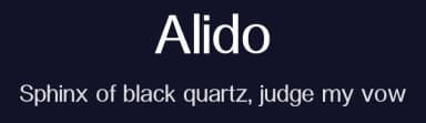 Alido by SummitType — Sans Serif Font — thumbnail 2