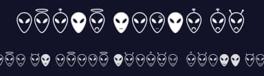 Alien Faces ST by Southype — Dingbats Font — thumbnail 2
