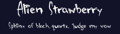 Alien Strawberry by Pi Luo Chiu — Script Handwritten Font — thumbnail 2