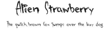 Alien Strawberry by Pi Luo Chiu — Script Handwritten Font — thumbnail 1