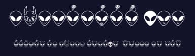 Aliencons TFB by zanatlija — Dingbats Font — thumbnail 2