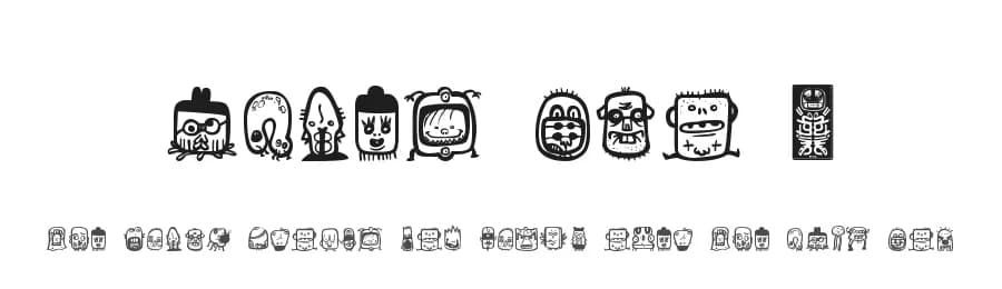 Alien dco 2 by dcoxy - Greg Medina — Dingbats Font