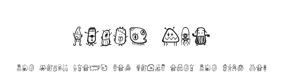 Alien dco by dcoxy - Greg Medina — Dingbats Font