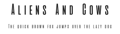 Aliens And Cows by Zetafonts — Sans Serif Font — thumbnail 1