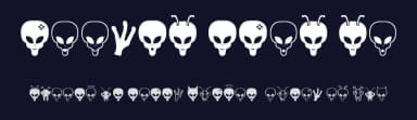 Aliens Bats St by Southype — Dingbats Font — thumbnail 2